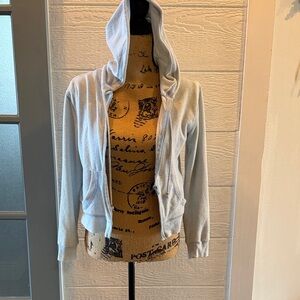 Women's Light Gray Hoodie Jacket